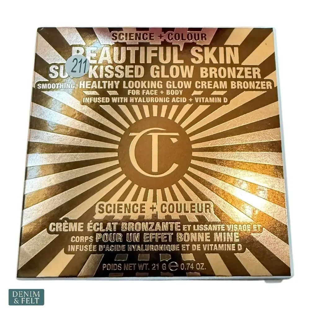 Charlotte Tilbury Beautiful Skin Sun-Kissed Glow Cream‎ Bronzer Medium NEW~NIB